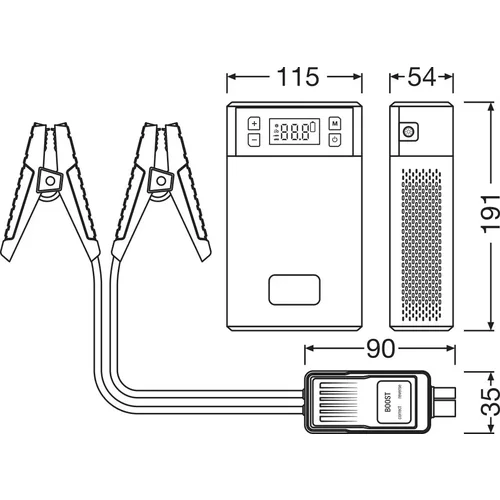 Akumulátorový booster OJS020TI /OSRAM/ - obr. 2