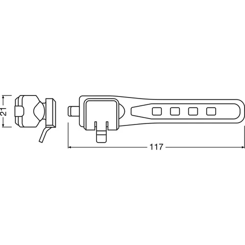 Súprava svetiel, bicykel LEDBL ACC101 /OSRAM/ - obr. 2