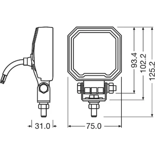 Pracovný svetlomet LEDWL105-WD /OSRAM/ - obr. 2