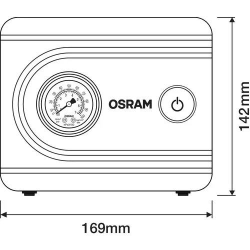 Pneuhustič s manometrom OTI611ESN /OSRAM/ - obr. 2