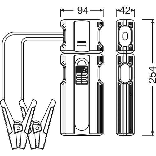 Akumulátorový booster OJS030 /OSRAM/ - obr. 2
