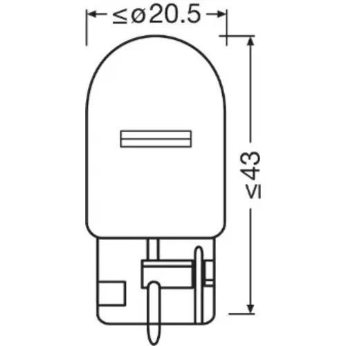 Žiarovka pre smerové svetlo 7504-2BL /OSRAM/ - obr. 2