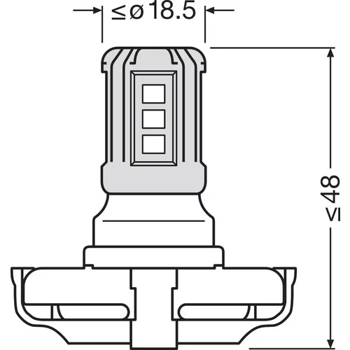 Žiarovka pre smerové svetlo OSRAM 5201DWP-1BL