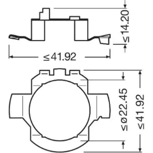Objímka žiarovky hlavného svetlometu 64210DA01 /OSRAM/ - obr. 2