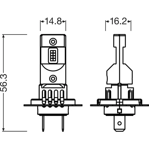 Žiarovka pre diaľkový svetlomet 64210DWESY2-2HB /OSRAM/ - obr. 2