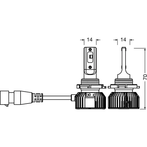 Žiarovka pre diaľkový svetlomet 9005DWNBSM-2HB /OSRAM/ - obr. 2