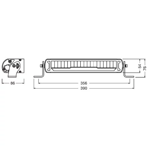 Diaľkový svetlomet LEDDL110-CB /OSRAM/ - obr. 1