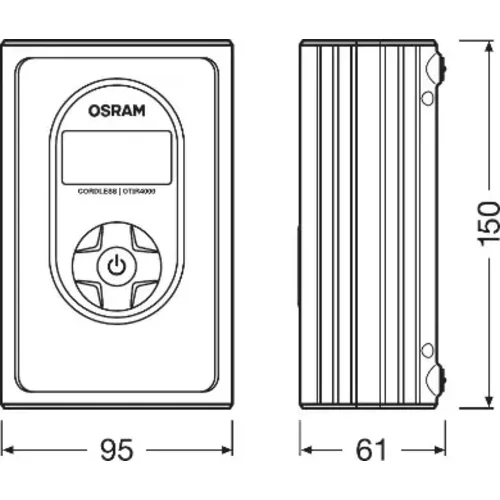 Akumulátorový kompresor na pneumatiky s digitálnym manometrom OTIR4000 /OSRAM/ - obr. 2