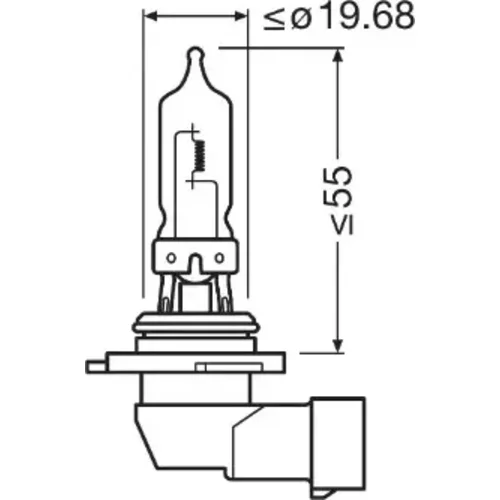 Žiarovka pre diaľkový svetlomet 9005CBN-2HB /OSRAM/ - obr. 2