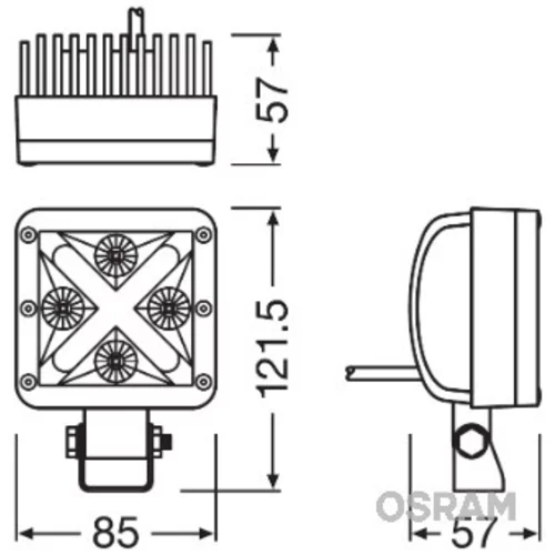 Pracovný svetlomet LEDDL101-SP /OSRAM/ - obr. 2