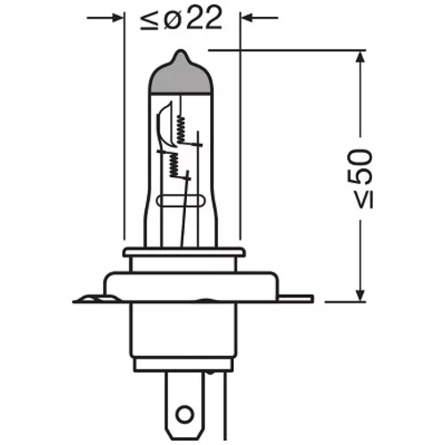 Žiarovka pre diaľkový svetlomet 64181L /OSRAM/ - obr. 1