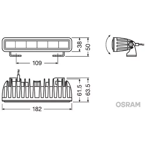 Diaľkový svetlomet LEDDL105-SP /OSRAM/ - obr. 1
