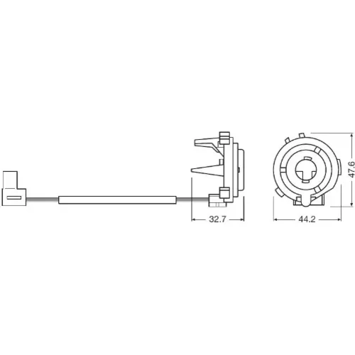 Objímka žiarovky hlavného svetlometu 64210DA05 /OSRAM/ - obr. 2
