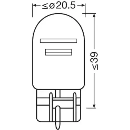 Žiarovka pre smerové svetlo 7515-2BL /OSRAM/ - obr. 2
