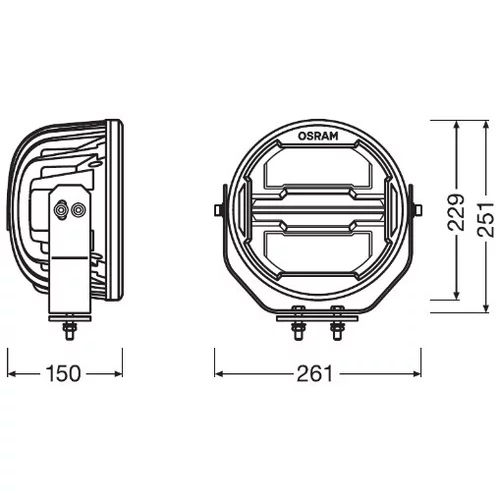 Diaľkový svetlomet LEDDL112-CB /OSRAM/ - obr. 1