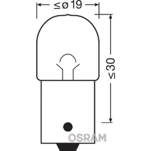 Žiarovka osvetlenia poznávacej značky OSRAM 5637-02B
