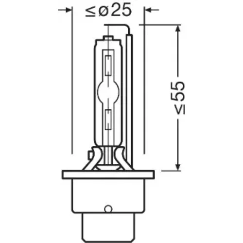 Žiarovka pre diaľkový svetlomet 66240XN2 /OSRAM/ - obr. 2
