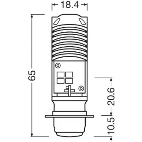 Žiarovka pre diaľkový svetlomet 7335DWESY-01B /OSRAM/ - obr. 2