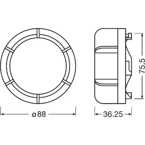 Krytka hlavného svetlometu LEDCAP01 /OSRAM/ - obr. 2