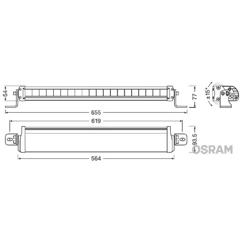 Diaľkový svetlomet LEDDL104-CB /OSRAM/ - obr. 1