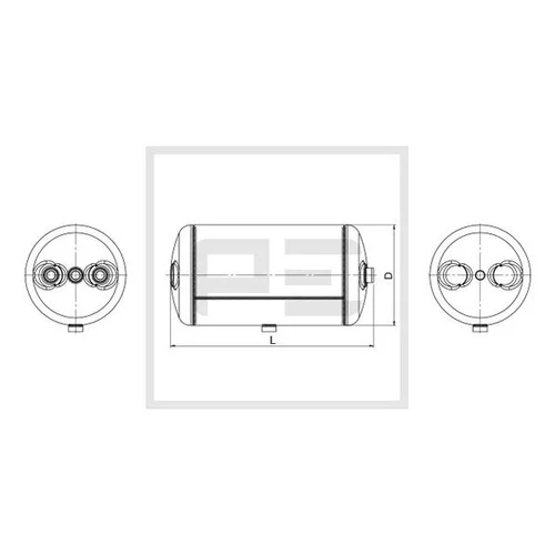 Zásobník vzduchu pre pneumatický systém PE Automotive 016.375-80A