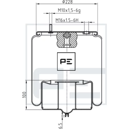 Mech pneumatického pruženia PE Automotive 084.341-71A