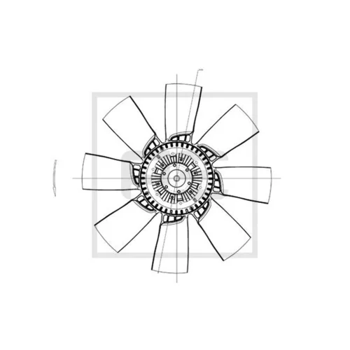 Koleso ventilátora chladenia motora PE Automotive 120.551-00A