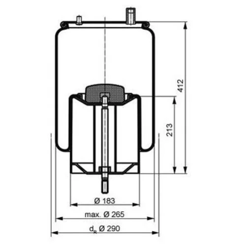Mech pneumatického pruženia 084.258-71A (PE Automotive)