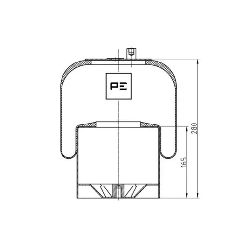 Mech pneumatického pruženia 084.261-72A (PE Automotive)