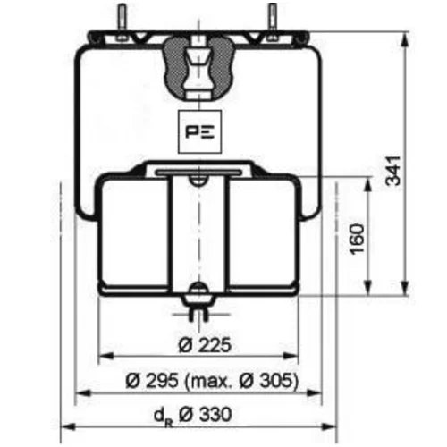 Mech pneumatického pruženia PE Automotive 084.281-71A