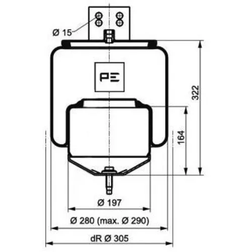 Mech pneumatického pruženia PE Automotive 084.264-72A