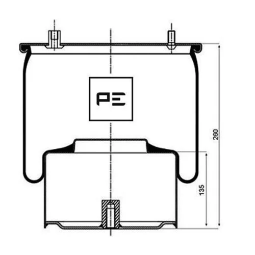 Mech pneumatického pruženia PE Automotive 084.064-72A
