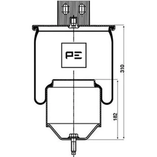 Mech pneumatického pruženia PE Automotive 084.263-72A