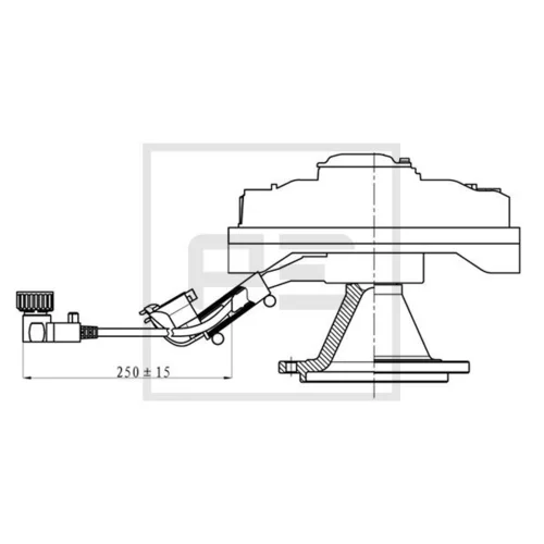 Spojka ventilátora chladenia PE Automotive 010.342-00A