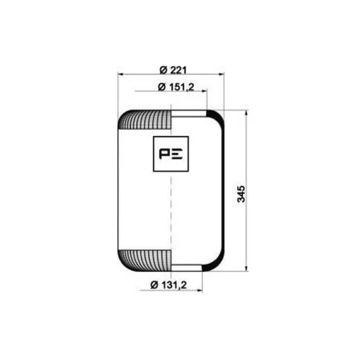 Mech pneumatického pruženia PE Automotive 084.133-70A