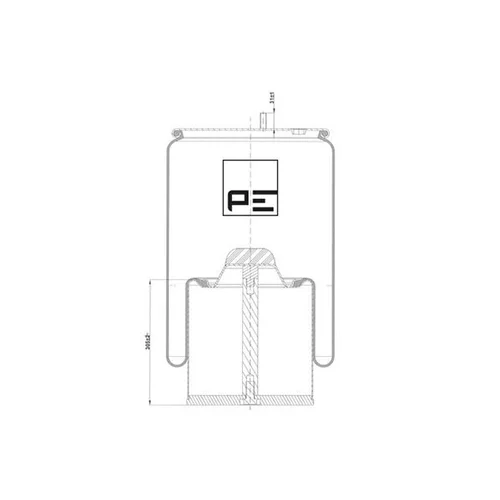 Mech pneumatického pruženia 084.477-72A (PE Automotive) - obr. 1