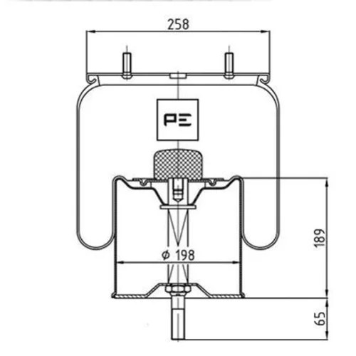 Mech pneumatického pruženia 084.019-72A (PE Automotive)