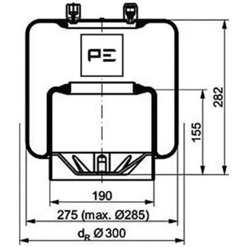 Mech pneumatického pruženia PE Automotive 084.107-78A