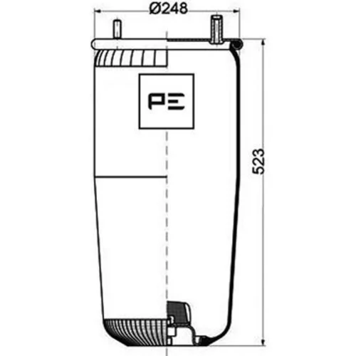 Mech pneumatického pruženia PE Automotive 084.123-71A