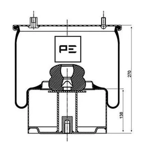Mech pneumatického pruženia 084.052-72A (PE Automotive)