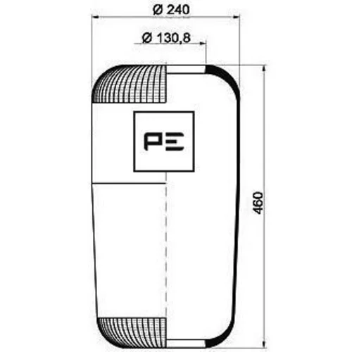 Mech pneumatického pruženia PE Automotive 084.076-70A