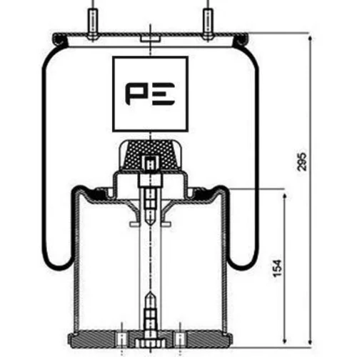 Mech pneumatického pruženia 084.082-72A (PE Automotive)