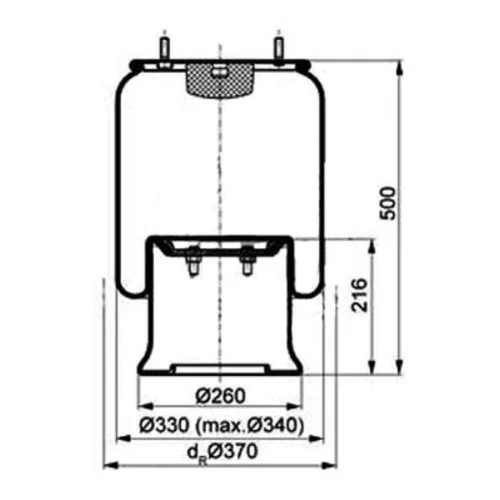 Mech pneumatického pruženia 084.194-72A (PE Automotive)