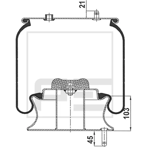 Mech pneumatického pruženia PE Automotive 084.466-72A