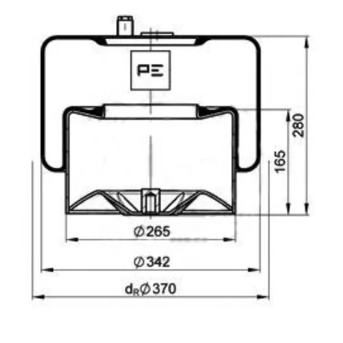 Mech pneumatického pruženia PE Automotive 084.271-74A