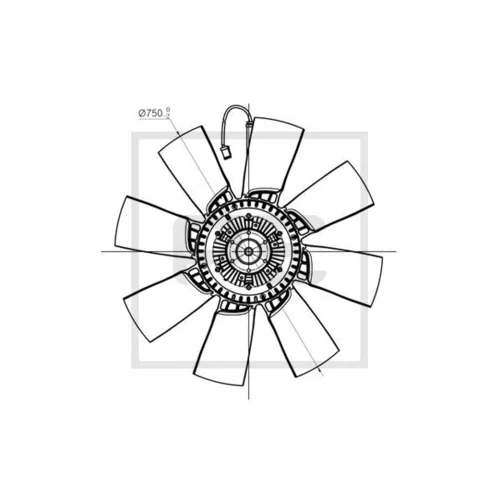 Ventilátor chladenia motora PE Automotive 120.550-00A