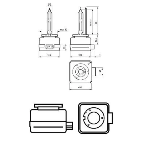 Žiarovka pre diaľkový svetlomet 42403WHV2S1 /PHILIPS/ - obr. 2
