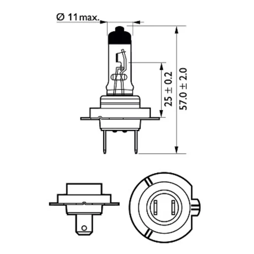 Žiarovka pre diaľkový svetlomet 12643LLC1 /PHILIPS/ - obr. 2