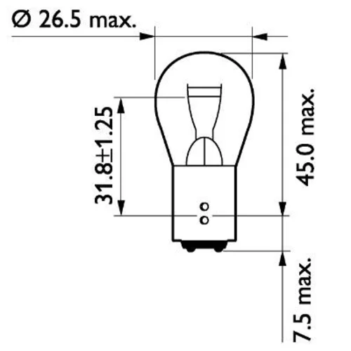 Žiarovka pre smerové svetlo 13499B2 /PHILIPS/ - obr. 2