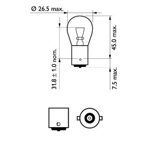 Žiarovka pre smerové svetlo 12498VPB2 /PHILIPS/ - obr. 2